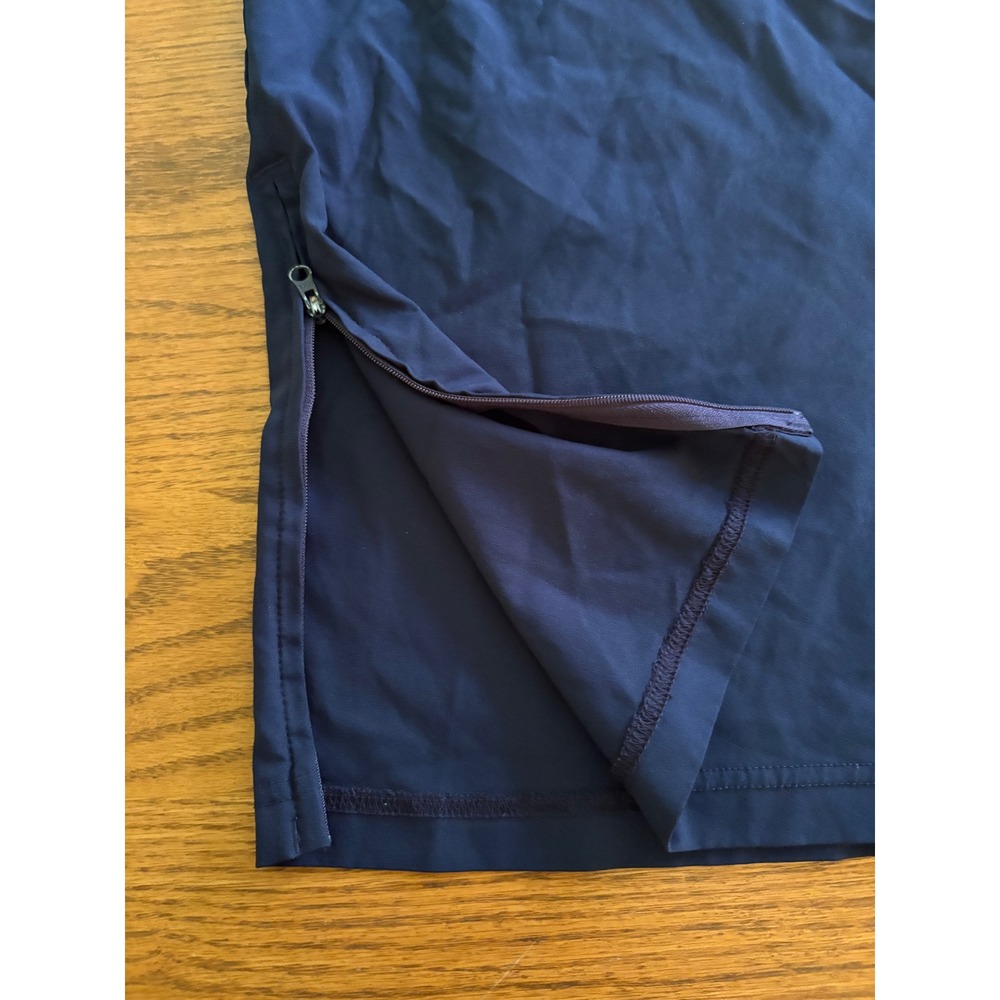 Adidas Climalite Mens Small Navy Blue Quarter Zip Short Sleeve Training Top - Picture 6 of 9